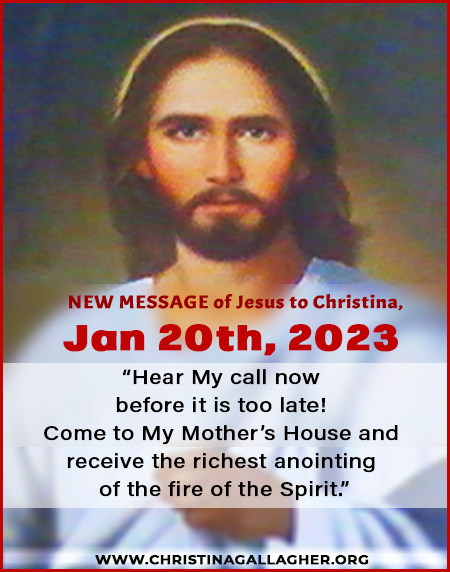 New Message of Jesus to Christina