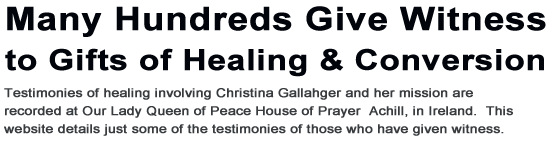Christina Gallagher and House of Prayer Achill - Hundreds give witness