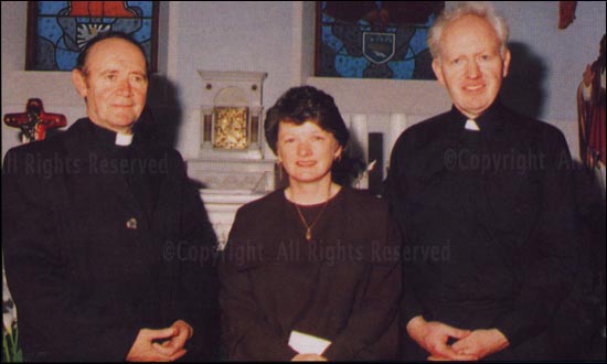 Archbishop Cassidy, Christina Gallagher and Fr Gerard McGinnity